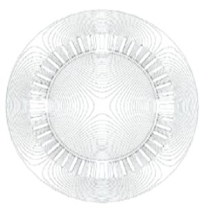 4-Pole Motor Flux Pattern 