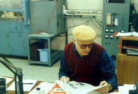Dr. John Milewski with Hafnium Carbide Crystal oven 
in the background. 