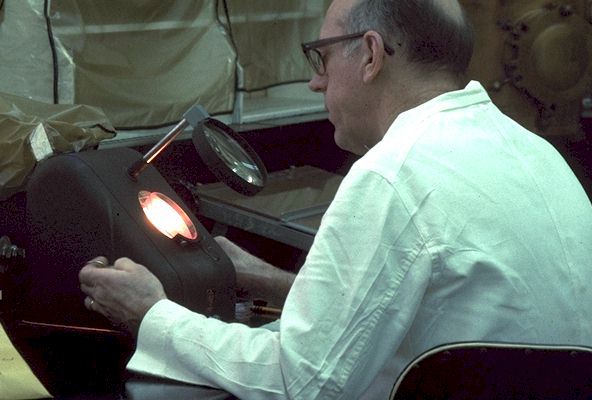 Counting is done visually.
 
Click on Picture for Next Slide. 