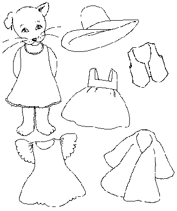 Mr. Roger's, Henrietta with cut-out clothes 